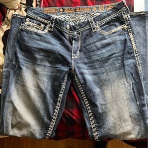 Size 34 only worn only a few times, not the right size, long length.